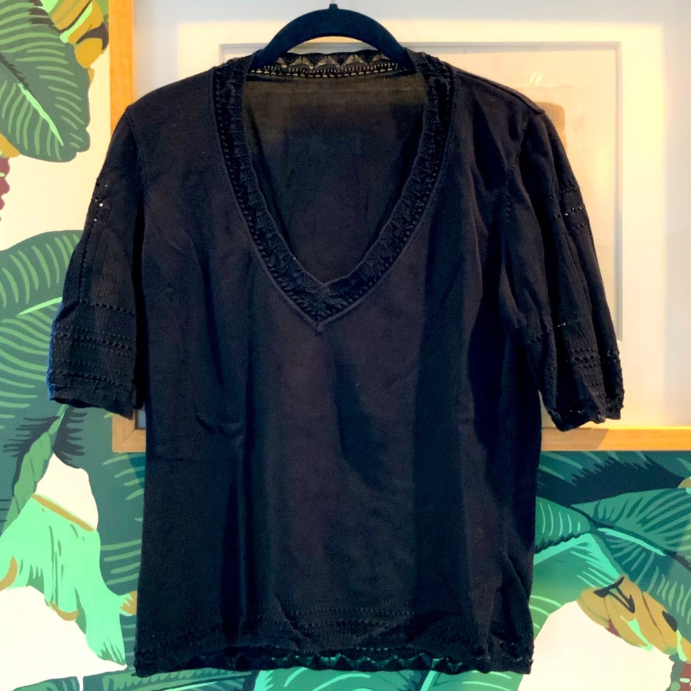 Navy blue top